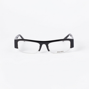 Miu Miu Vedette Women Blue-Light Transparent Lenses Black Sunglasses 