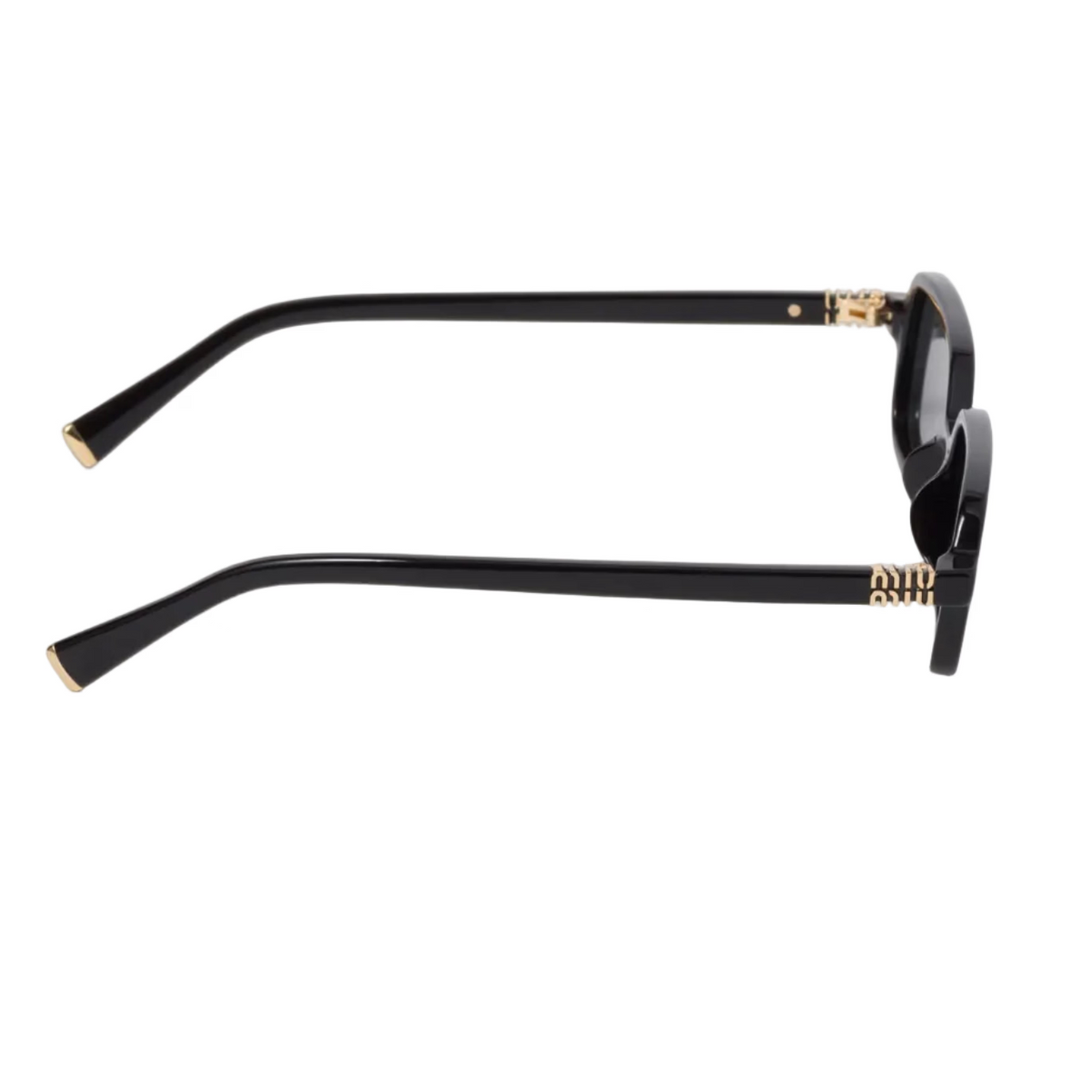 Miu Miu Regard MU 11ZS Women Rectangular Black / Slate Grey  Sunglasses