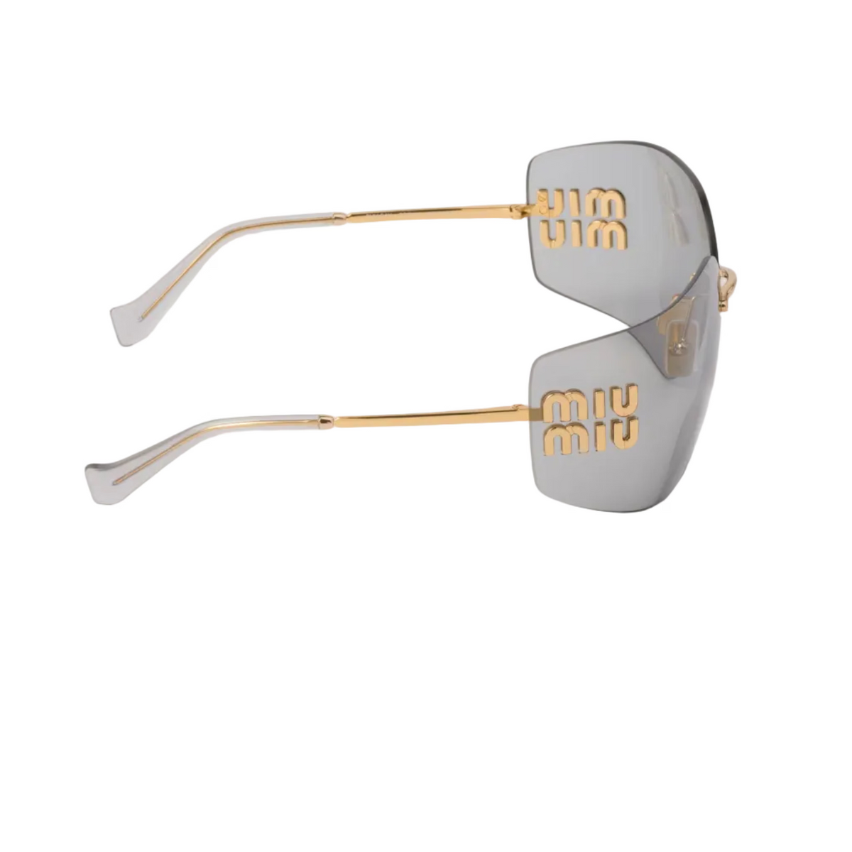 Miu Miu Aube Women Rimless Light Grey Sunglasses