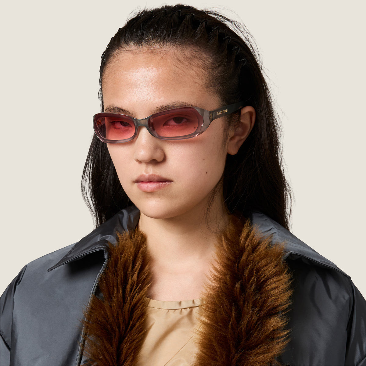 Miu Miu Runway SMUC07 Women Amber / Peony Bio Gradient Sunglasses