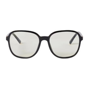 Miu Miu Regard MU B01S Women Oversized Pillow Black / Blue-Ray Transparent Sunglasses