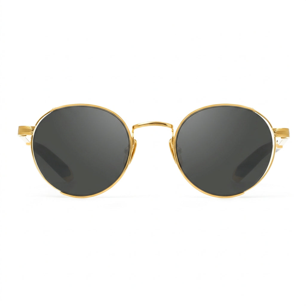 Maybach THE BOULEVARD I Unisex 24K Gold Titanium Dark Tortoise Luxury Sunglasses