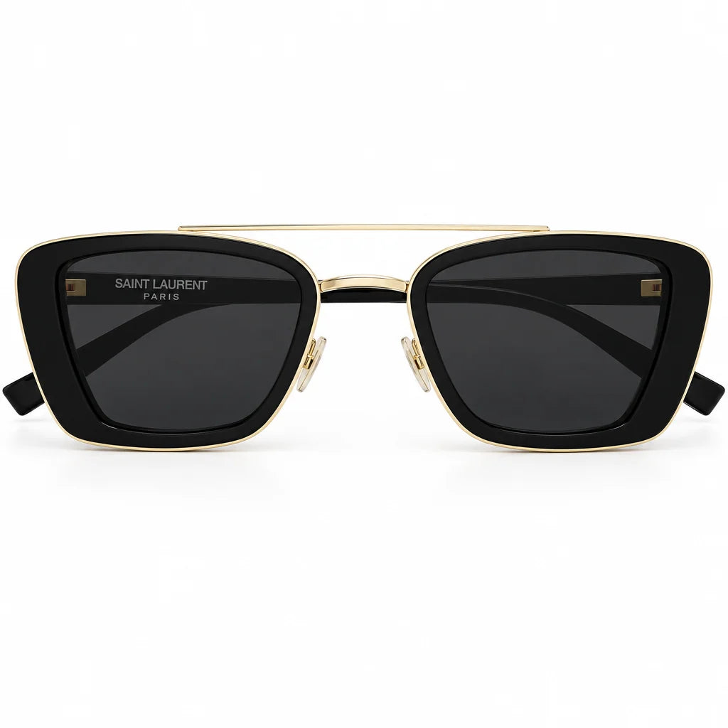 Saint Laurent Unisex SL 825 Rectangular Black Sunglasses