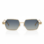 Cartier Panthère de C Women Hexagonal Blue-Yellow Gradient Sunglasses