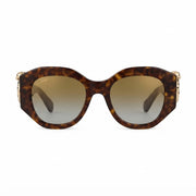  Cartier Panthère de C Motif Women Dark Tortoiseshell Frame Gradient Brown Sunglasses