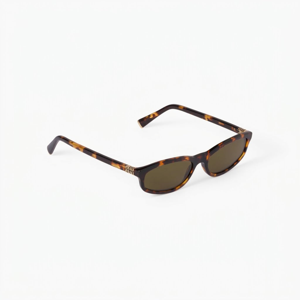 Miu Miu Regard SMUA06 Women Honey Tortoiseshell / Loden Green Sunglasses
