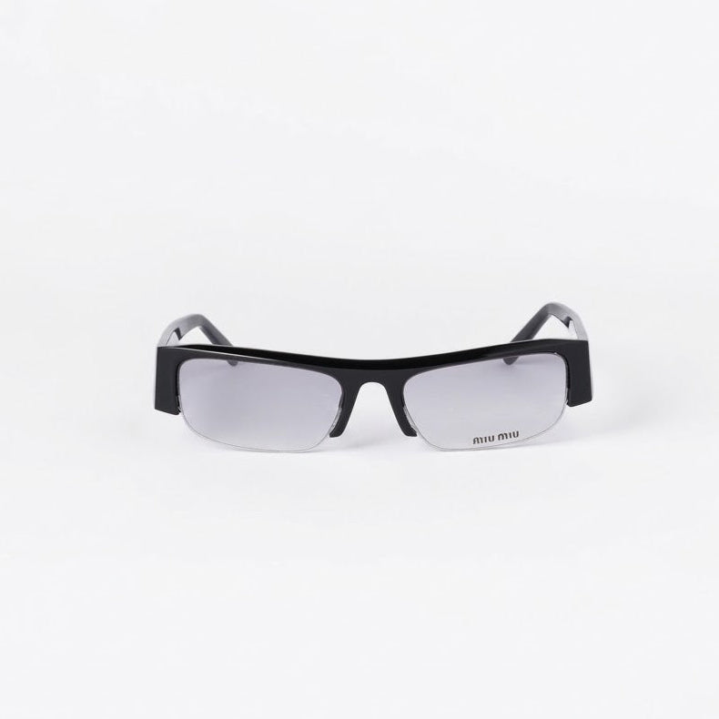 Miu Miu Vedette Women Crystal gradient sky lenses – Black Sunglasses 