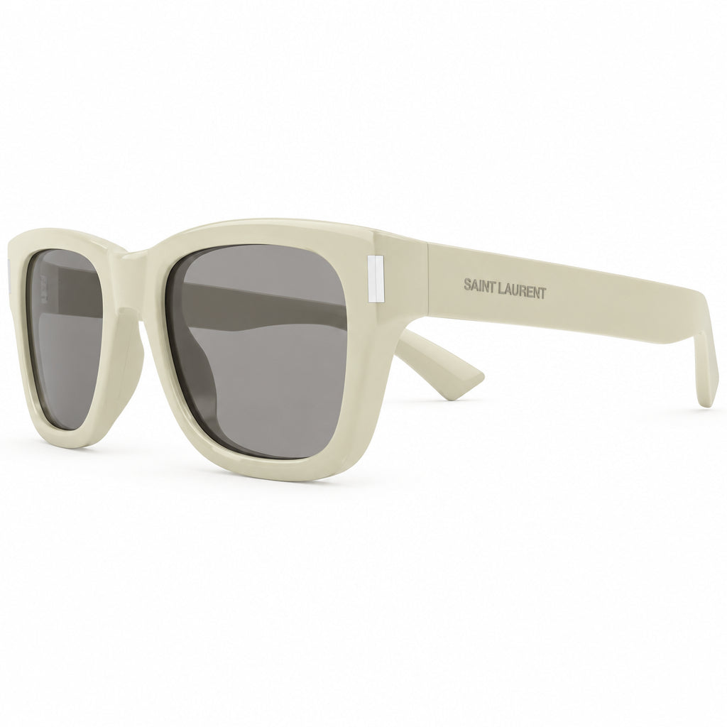 Saint Laurent Unisex SL 801 003 Square Beige Sunglasses
