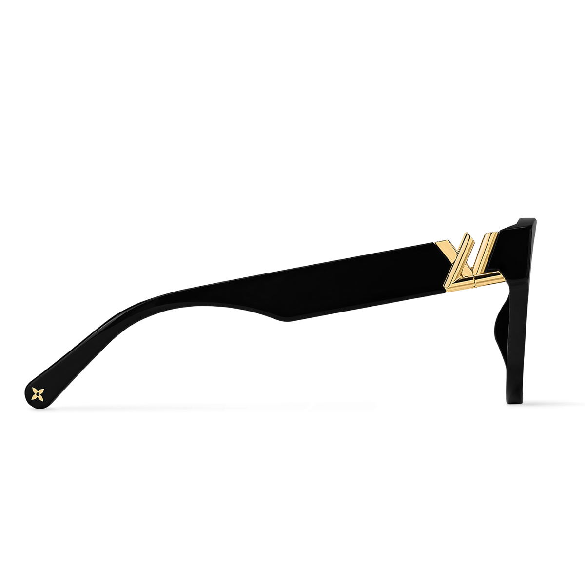 Louis Vuitton Women Square Frame Jet Black Sunglasses