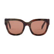 Prada Women Cat Eye Frame Matte Brown Tortoiseshell Sunglasses
