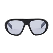 Prada Women Oversized Frame Shine Black Sunglasses