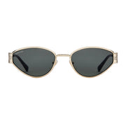 Gucci Women Geometrical Frame Gold Sunglasses