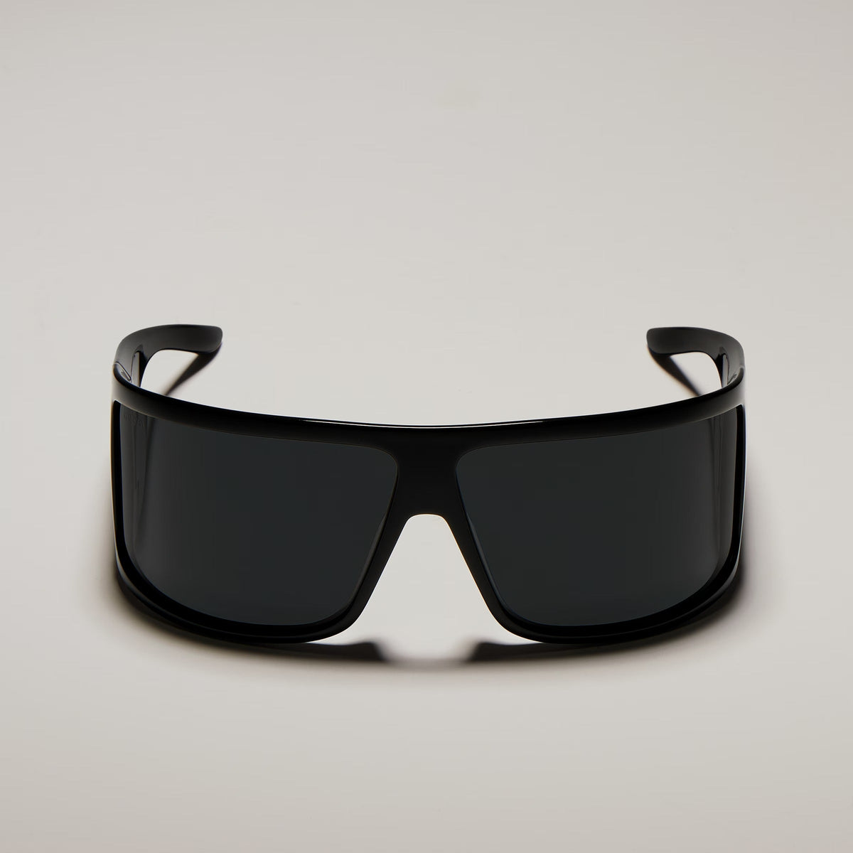 Gucci Women Mask Frame Shiny Black Sunglasses