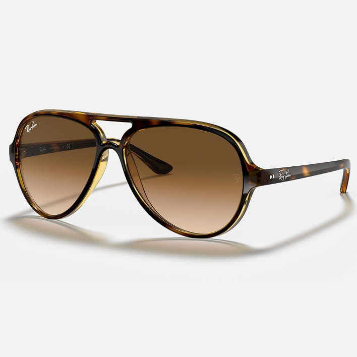 Ray Ban Women Pilot Frame Polished Light Havana Sunglasses