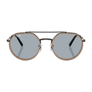 Ray Ban Men Irregular Frame Polished Black Sunglasses