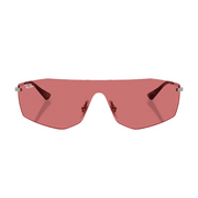 Ray Ban Women Irregular Frame Polished Gunmetal Sunglasses