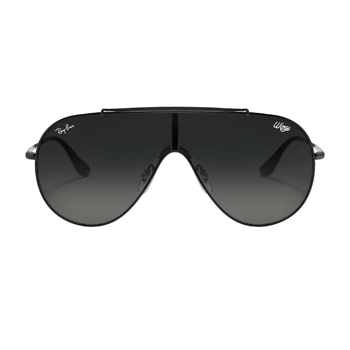 Ray Ban Men Pilot Frame Faded Black Sunglasses