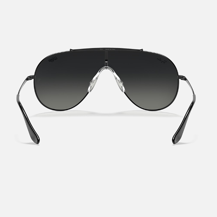 Ray Ban Men Pilot Frame Faded Black Sunglasses