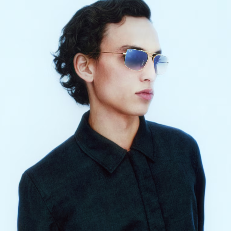 Ray Ban Women Square Frame Coal Black Sunglasses