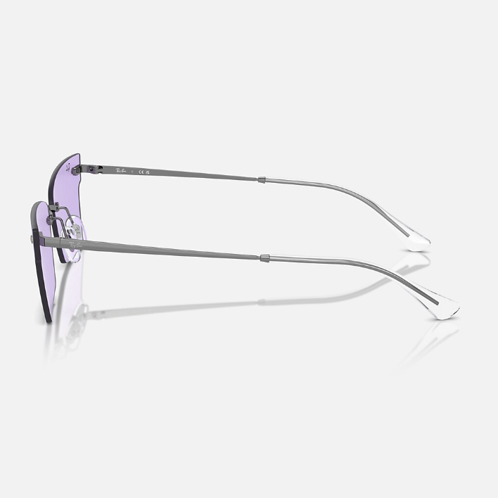 Ray Ban Women Irregular Frame Rich Silver Sunglasses
