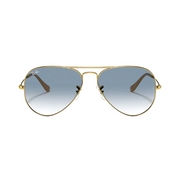 Ray Ban Men Pilot Frame Classic Gold Sunglasses