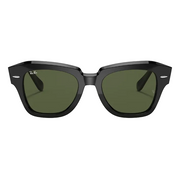 Ray Ban Men Square Frame Antique Black Sunglasses