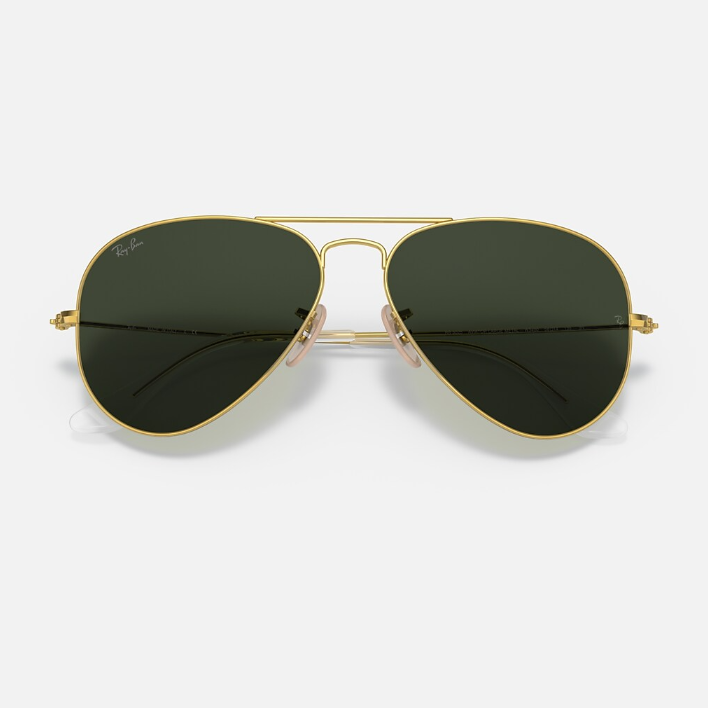 Ray Ban Women Pilot Frame Blush Gold Sunglasses