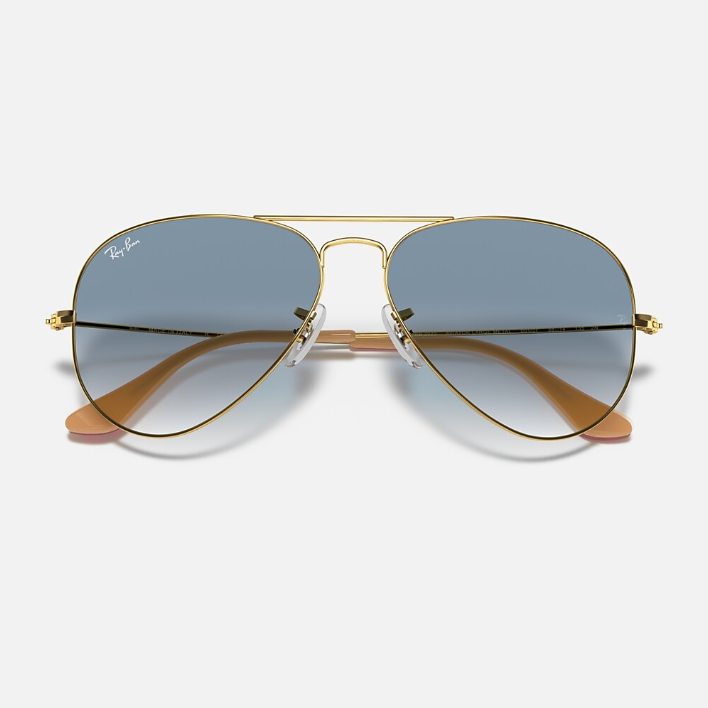 Ray Ban Men Pilot Frame Classic Gold Sunglasses