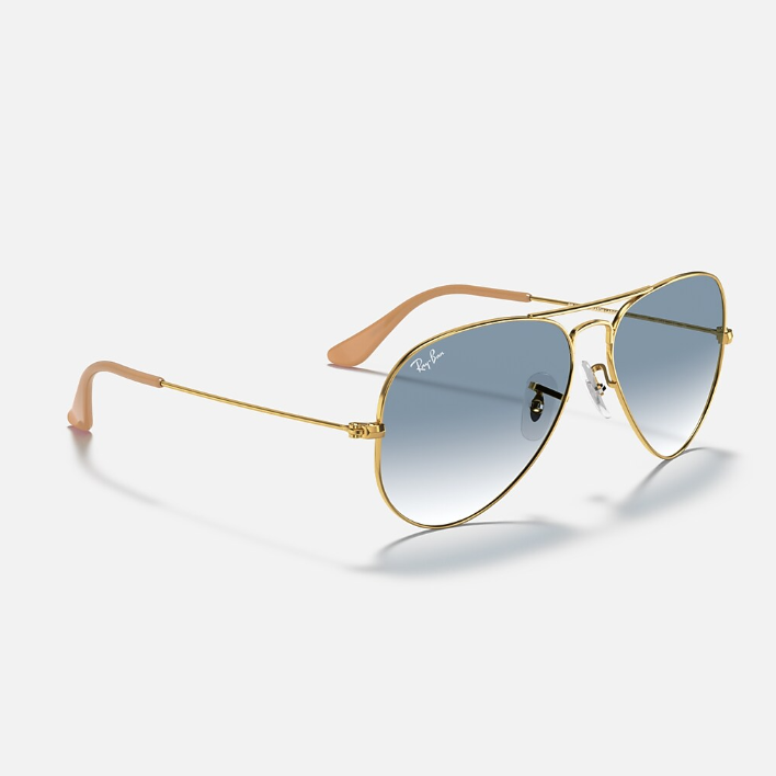 Ray Ban Men Pilot Frame Classic Gold Sunglasses