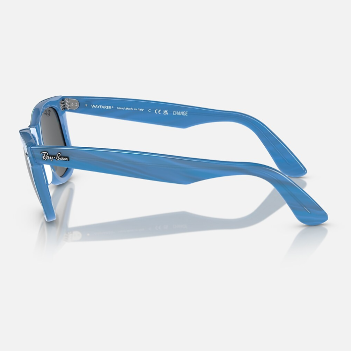Ray Ban Men Square Frame Blue Sunglasses