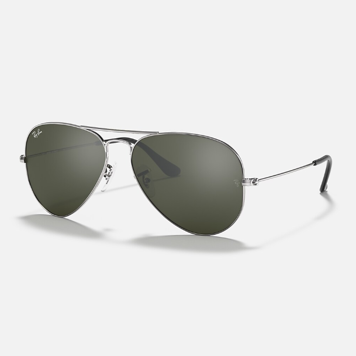Ray Ban Women Pilot Frame Steel Silver Sunglasses