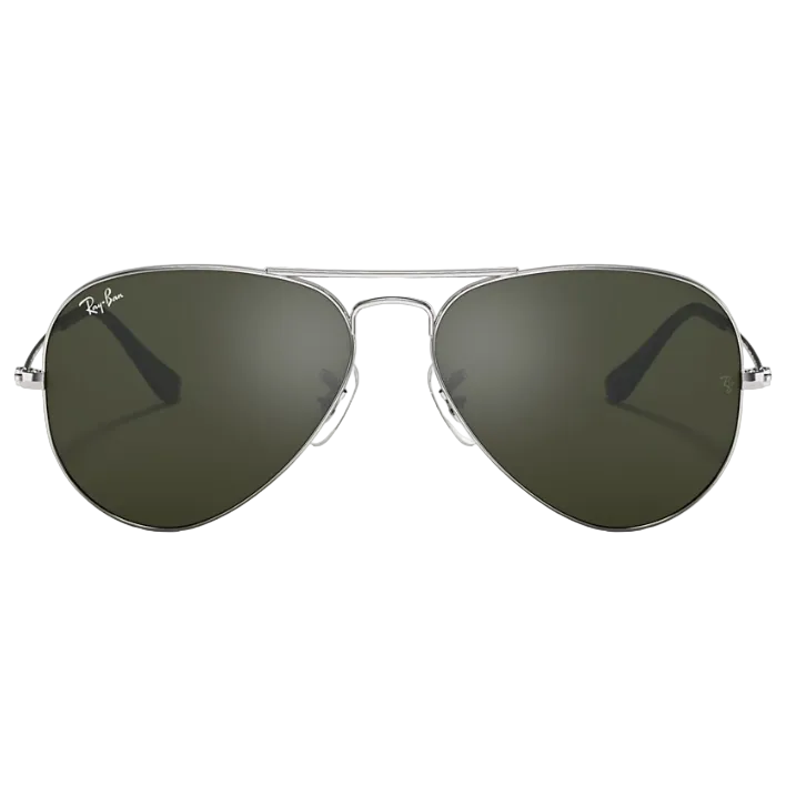 Ray Ban Women Pilot Frame Steel Silver Sunglasses