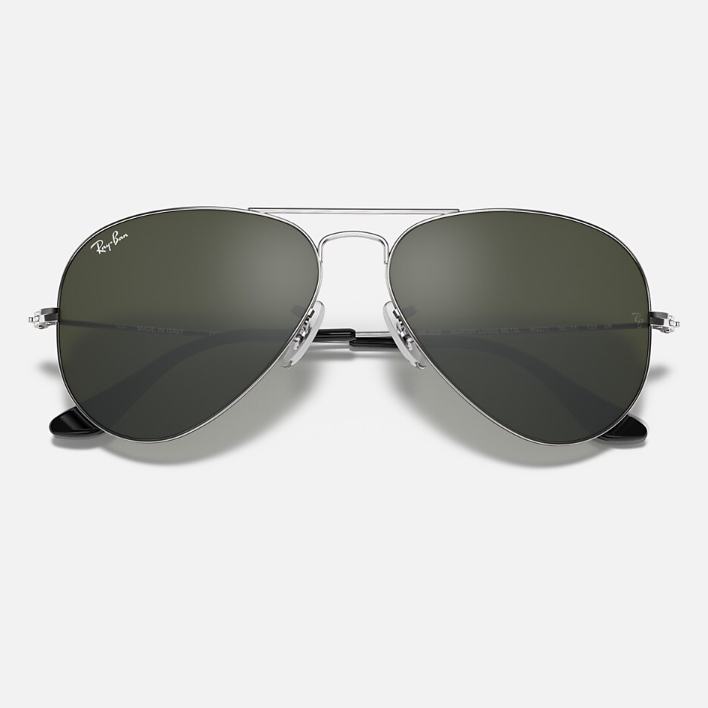 Ray Ban Women Pilot Frame Steel Silver Sunglasses