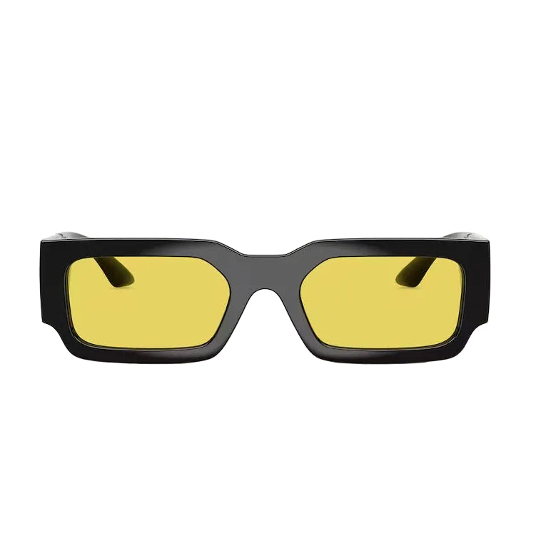 Versace Geometric Frame Dusty Black Sunglasses