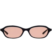 Gucci Women Oval Frame Smoky Black sunglasses