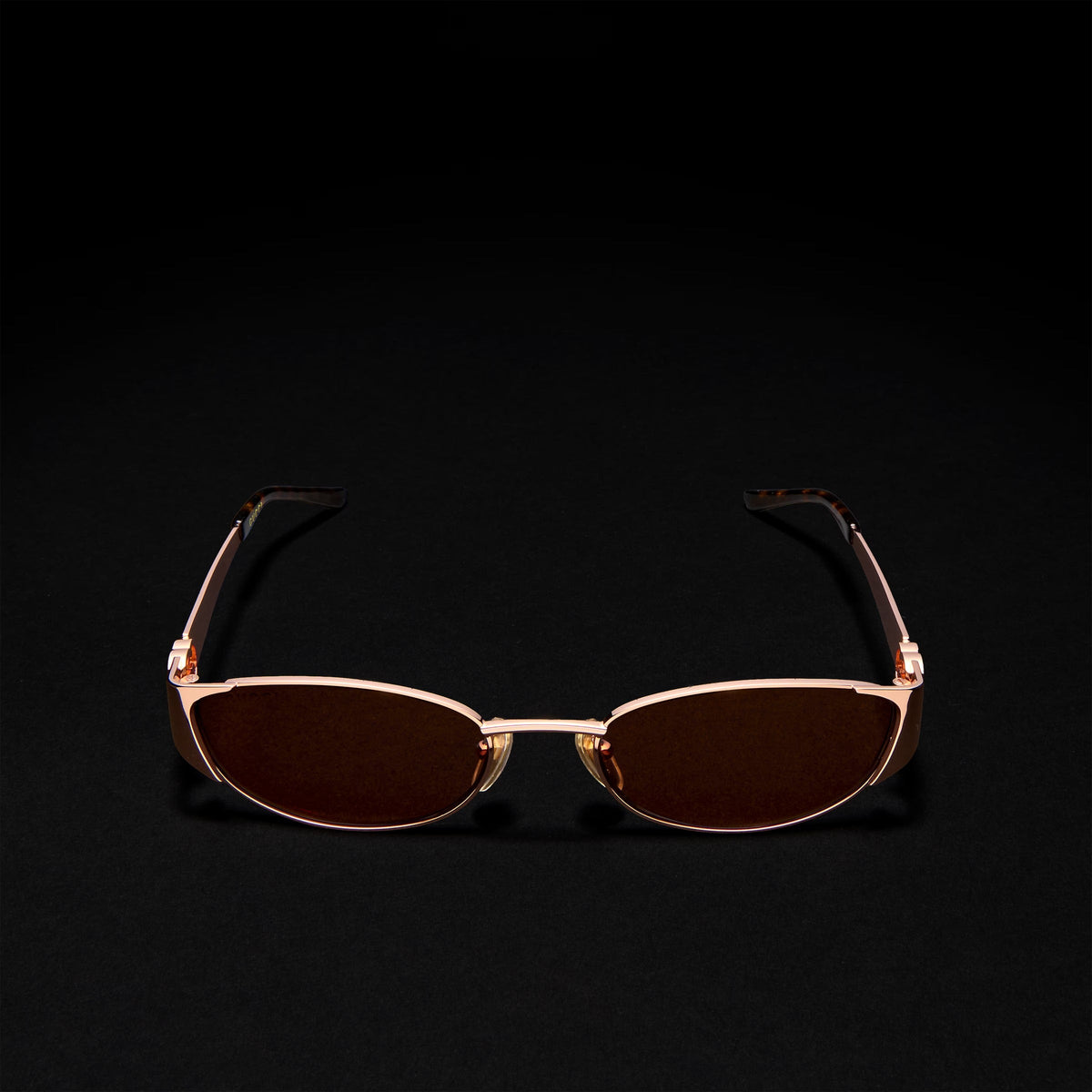 Gucci Women Oval Frame Rose Gold sunglasses
