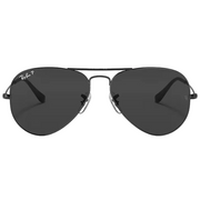Ray Ban Men Pilot Frame Shiny Deep Black Sunglasses