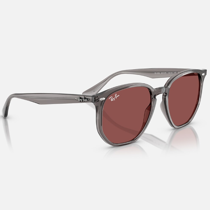 Ray Ban Women Irregular Frame Matte Opal Grey Sunglasses