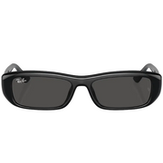 Ray Ban Women Pillow Frame Shiny Polished Black Sunglasses