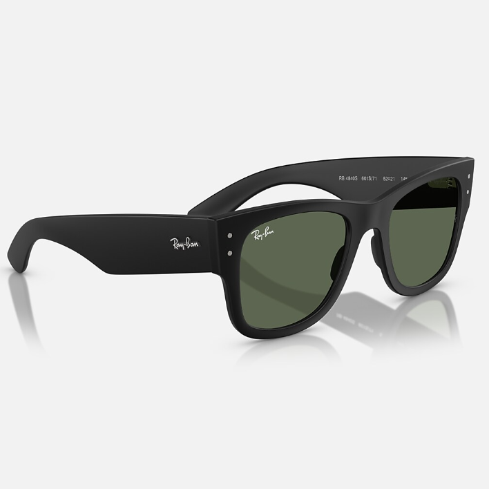 Ray Ban Women Square Frame Shiny Matte Sand Black Sunglasses