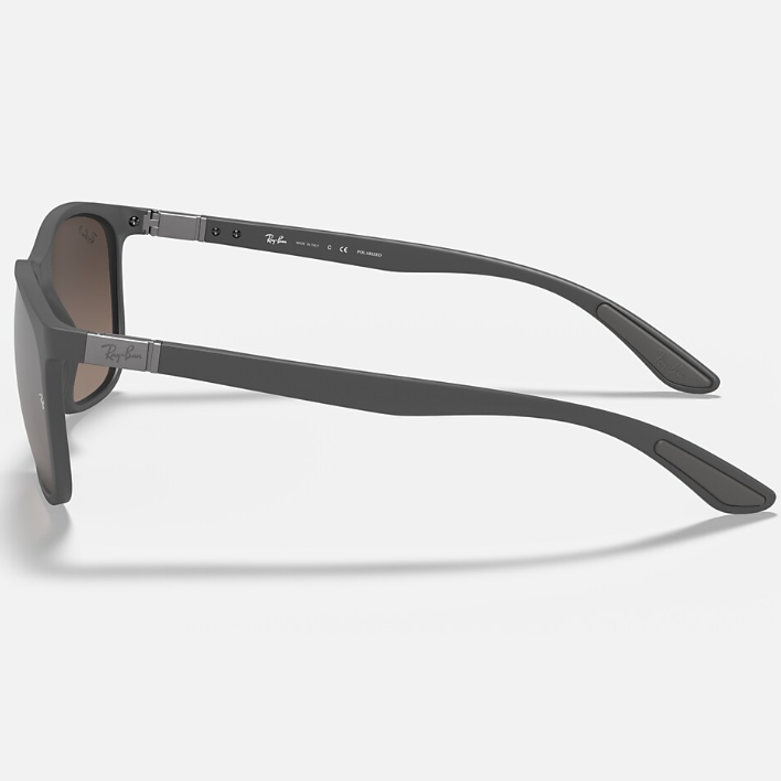 Ray Ban Women Square Frame Shiny Matte Grey Sunglasses
