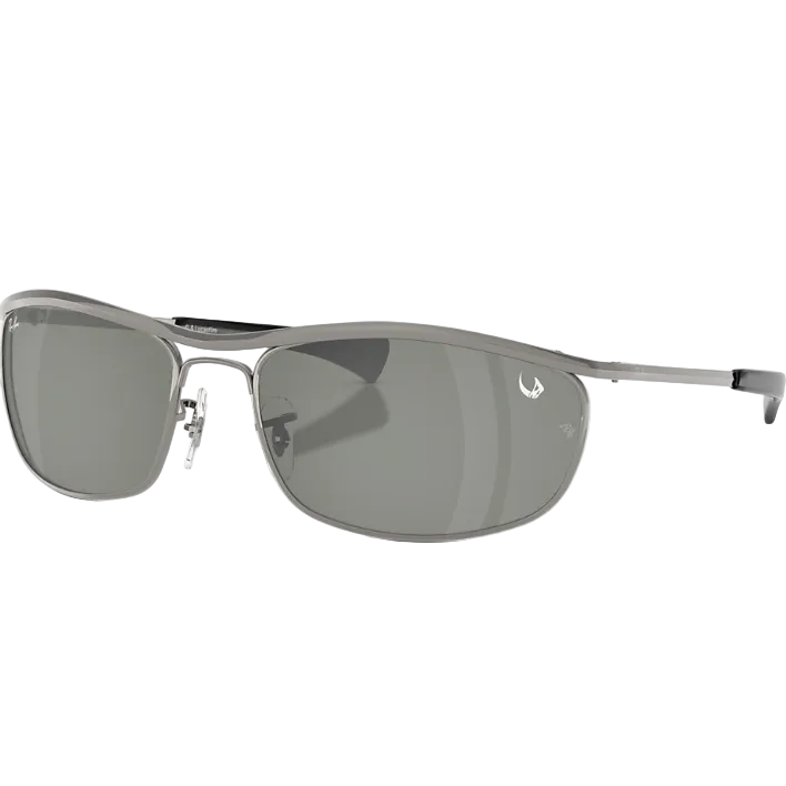 Ray Ban Women Oval Frame Polished Gunmetal Sunglasses