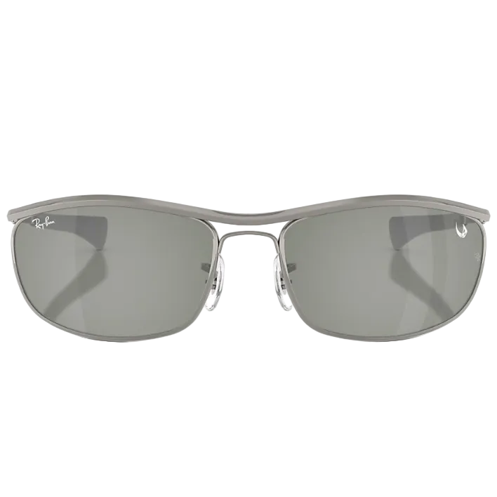 Ray Ban Women Oval Frame Polished Gunmetal Sunglasses