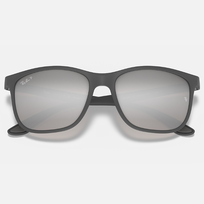 Ray Ban Women Square Frame Shiny Matte Grey Sunglasses