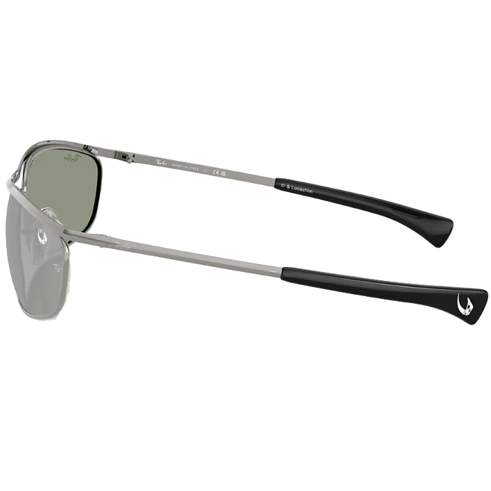 Ray Ban Women Oval Frame Polished Gunmetal Sunglasses