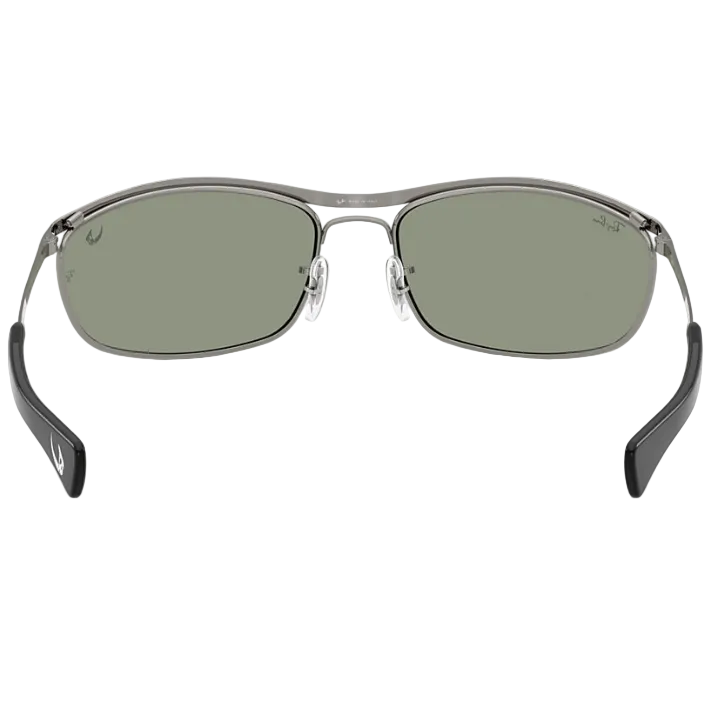 Ray Ban Women Oval Frame Polished Gunmetal Sunglasses