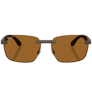 Ray Ban Women Irregular Frame Matte Sand Brown Sunglasses