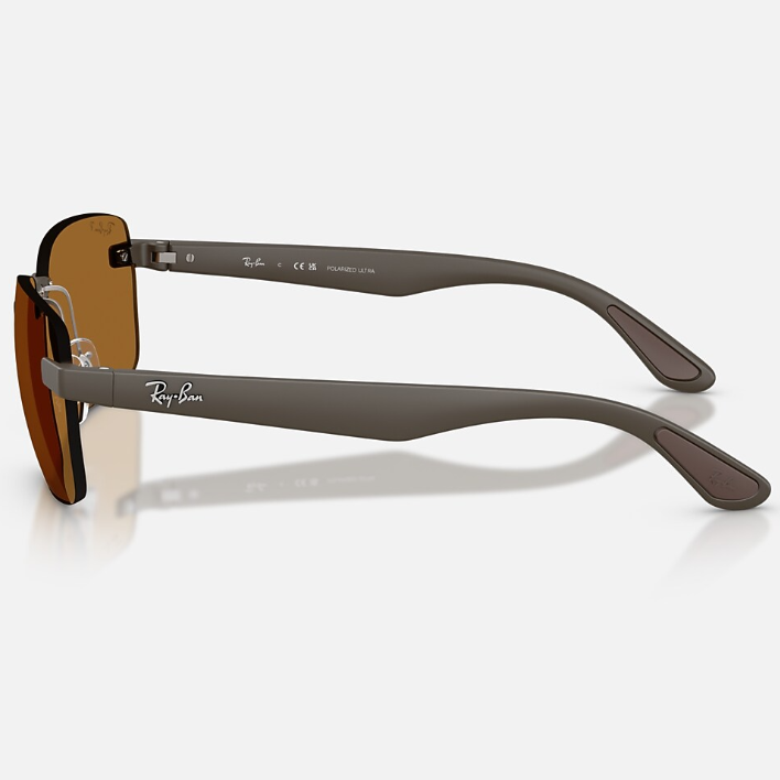 Ray Ban Women Irregular Frame Matte Sand Brown Sunglasses