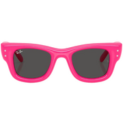 Ray Ban Women Square Frame Polished Pink Sunglasses