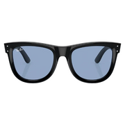 Ray Ban Women Square Frame Shiny Sand Black Sunglasses